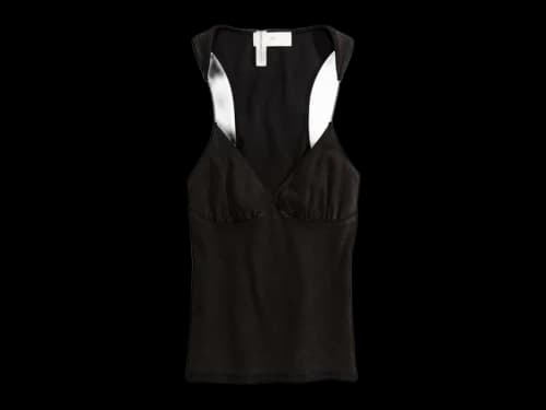 H&M x Glenn Martens Ribbed Tank Top Black