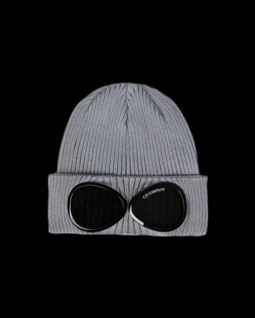 C.P. Company Cotton Goggle Beanie Griffin Grey