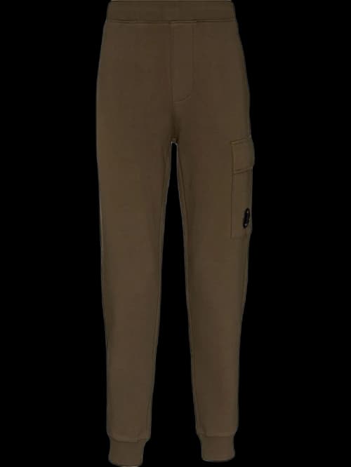 C.P. Company Diagonal Raised Fleece Sweatpants Ivy Green