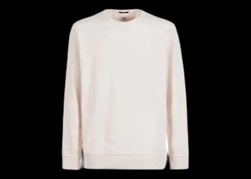 C.P. Company Cotton Fleece Resist Dyed Sleeve Logo Sweatshirt Rosa