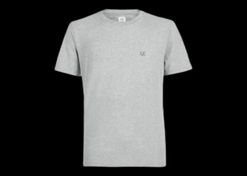 C.P. Company 30/1 Jersey Goggle Graphic T-Shirt Grey Melange