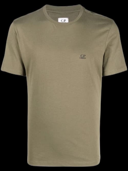 C.P. Company 30/1 Jersey Small Logo T-shirt Burnt Olive Green