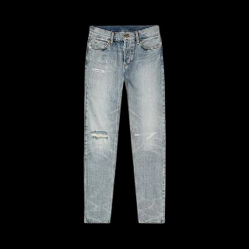 Fear of God Essentials Denim Pant 'Light Indigo Distress Wash'