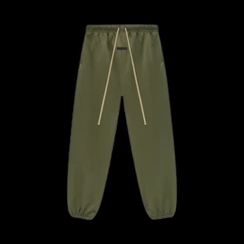 Fear of God Essentials Satin Nylon Pant 'Military'