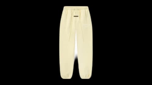 Fear of God Essentials Womens Classic Fleece Sweatpant Garden Yellow