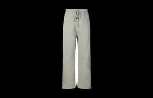 Fear of God Essentials Relaxed Fleece Piping Sweatpant Concrete Heather/Black