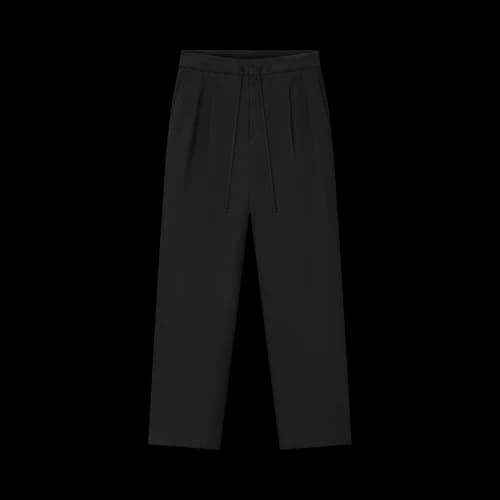 Fear of God Essentials Cotton Canvas Pleat Front Pant 'Vintage Black'