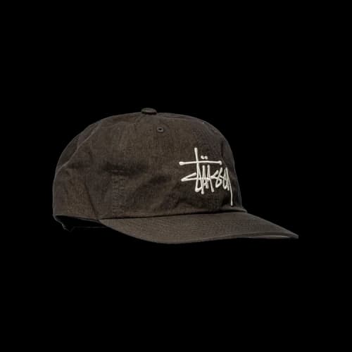 Stussy Bio Wash Big Logo Low Pro Cap 'Charcoal'