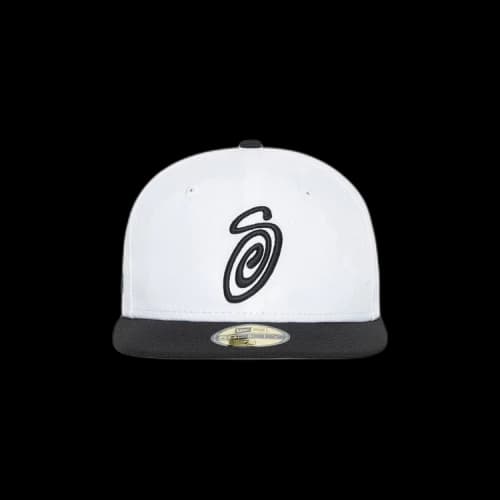 Stussy Curly S 59Fifty New Era Cap 'White/Black'