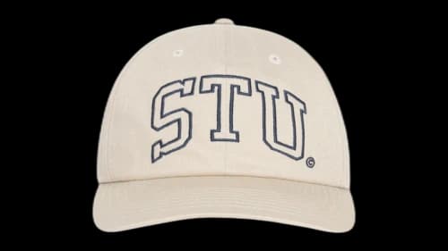 Stussy Mid-Depth Stu Arch Strapback Natural