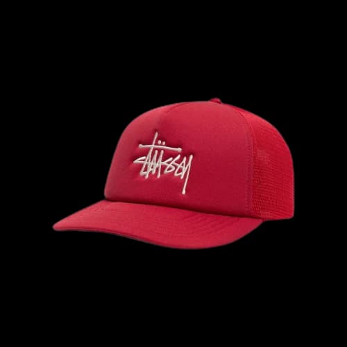 Stussy Big Basic Trucker Cap 'Cardinal'