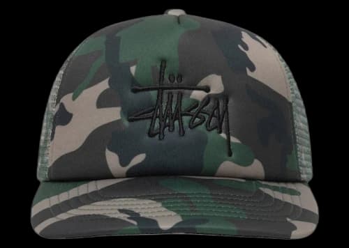Stussy Trucker Big Basic Snapback Camo