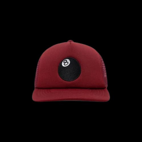 Stussy Trucker 8 Ball Snapback 'Paprika'