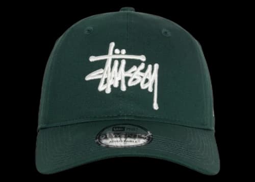 Stussy New Era 9Twenty Basic Strapback Dark Green