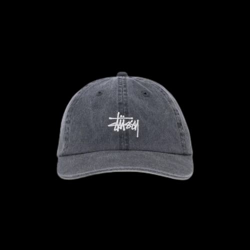Stussy Low Pro Basic Washed Strapback (SS24) Charcoal