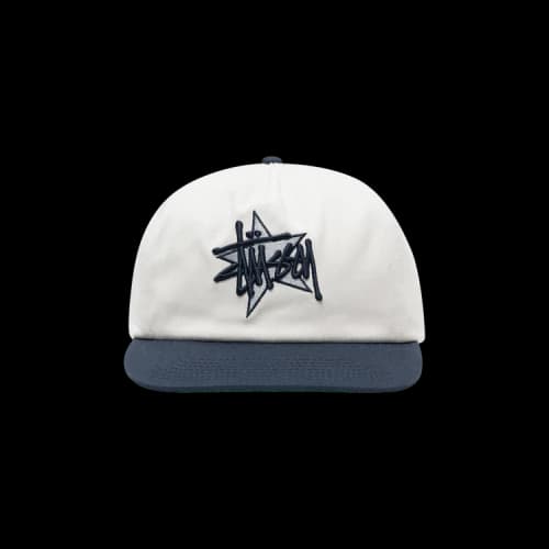 Stussy Mid-Depth Basic Star Strapback 'White'