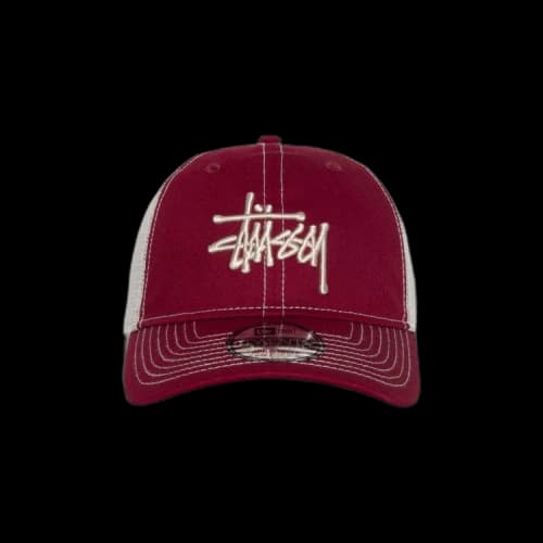 Stussy New Era 9Twenty Basic Trucker 'Cardinal'