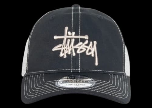 Stussy New Era 9Twenty Basic Trucker Shade Black