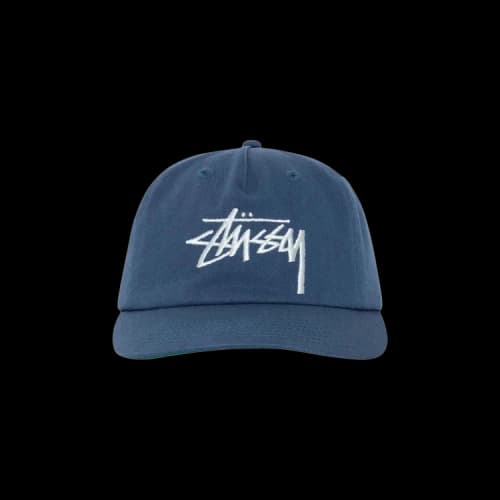 Stussy Mid-Depth Big Stock Snapback 'Deep Blue'