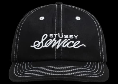 Stussy Mid Depth Service Strapback True Black