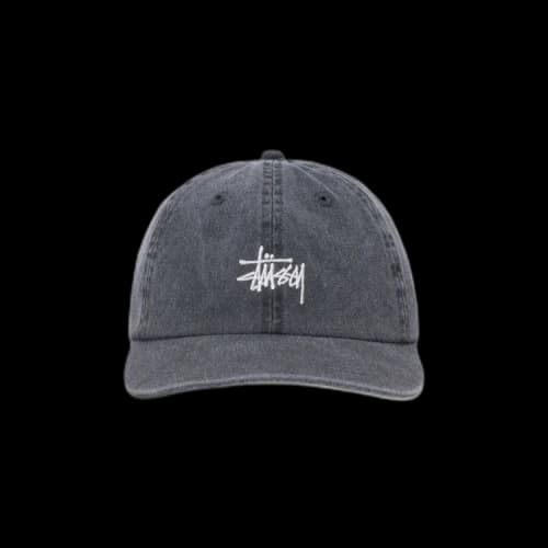 Stussy Low Profile Basic Washed Strapback Charcoal