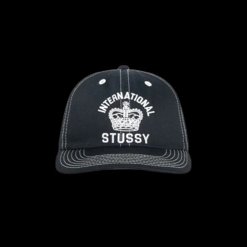 Stussy Mid-Depth International Crown Strapback Black