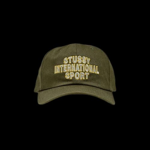 Stussy Mid International Sport Strapback Cap 'Dark Olive'