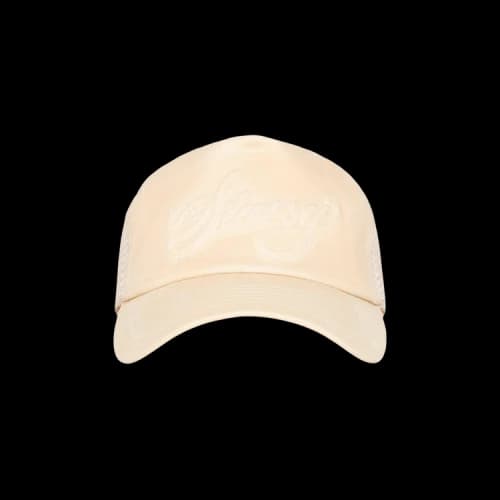 Stussy Trucker Cursive Stitch Snapback 'Sand'