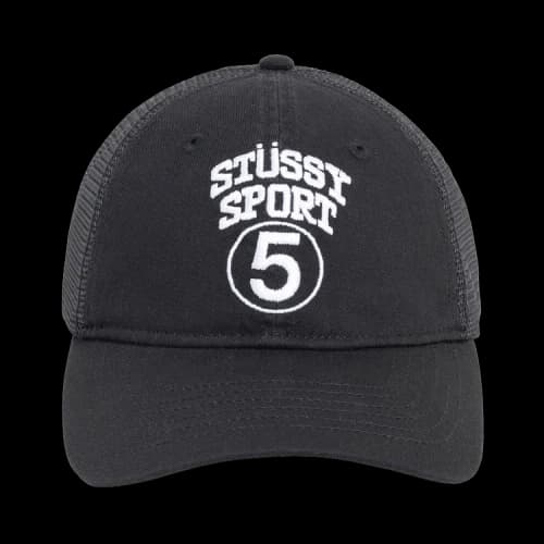Stussy LP Sport 5 Trucker Cap 'Black'