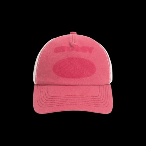 Stussy Ghost Logo Trucker 'Red'