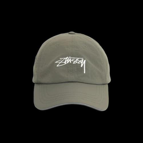 Stussy Low Profile Smooth Stock Strapback 'Green'