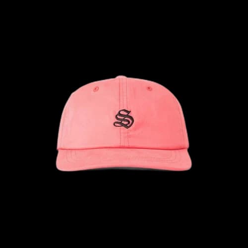 Stussy Bio Washed Cotton Low Cap 'Red'