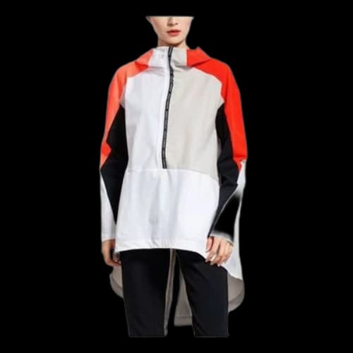 Under Armour Woven Graphic Anorak Jacket 'White Black Orange' (Women's)