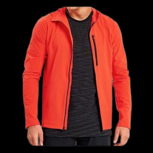 Under Armour Running Sports hooded Quick Dry waterproof Jacket Orange