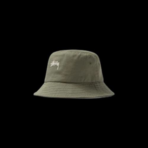 Stussy Stock Bucket Hat 'Olive'