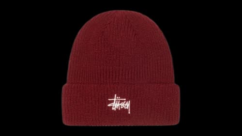 Stussy Basic Cuff Beanie Dark Red