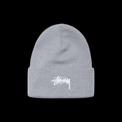 Stussy Stock Cuff Beanie 'Grey Heather'