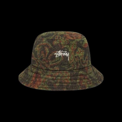 Stussy Psychedelic Deep Bucket Hat 'Green'