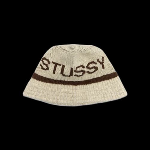Stussy Jacquard Knit Bucket Hat 'Natural'