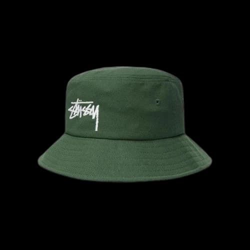 Stussy Big Stock Bucket Hat 'Forest'
