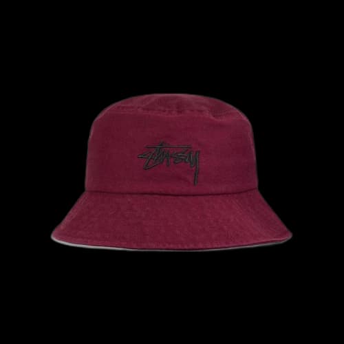 Stussy Big Stock Bucket Hat 'Burgundy'