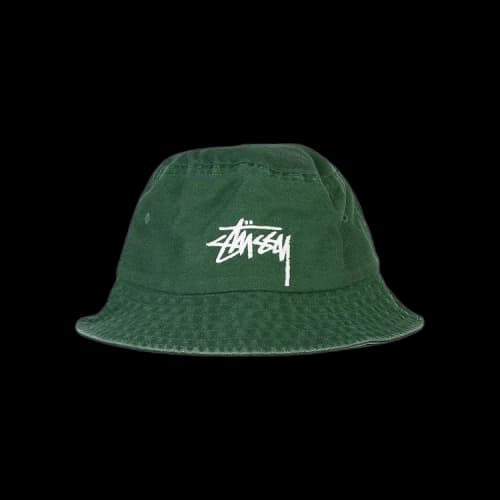 Stussy Big Stock Bucket Hat 'Green'