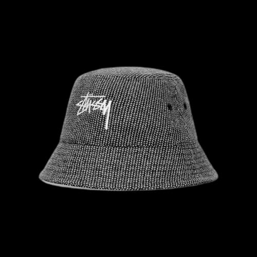 Stussy Zig Zag Stock Bucket Hat 'Black'