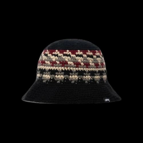 Stussy Fairisle Bucket Hat 'Black'