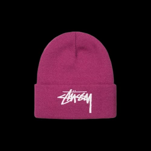 Stussy Big Stock Cuff Beanie 'Plum'