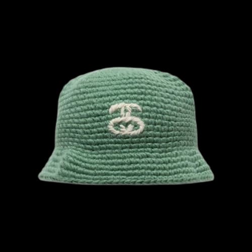 Stussy SS Link Knit Bucket Hat 'Spruce'