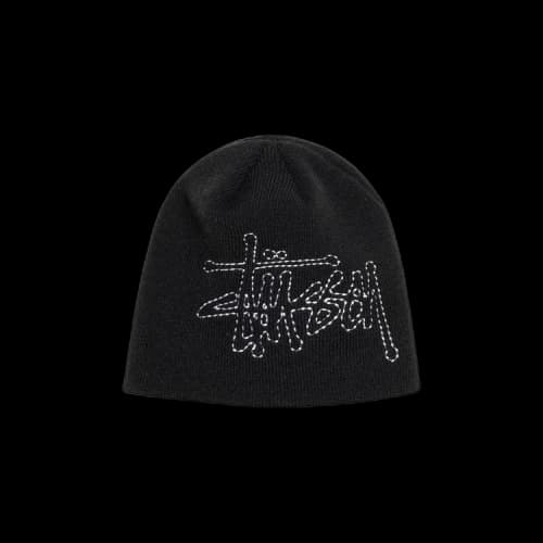 Stussy Stitch Basic Logo Skullcap 'Black'