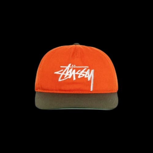 Stussy Mid-Depth Big Stock Snapback Cap 'Yam'