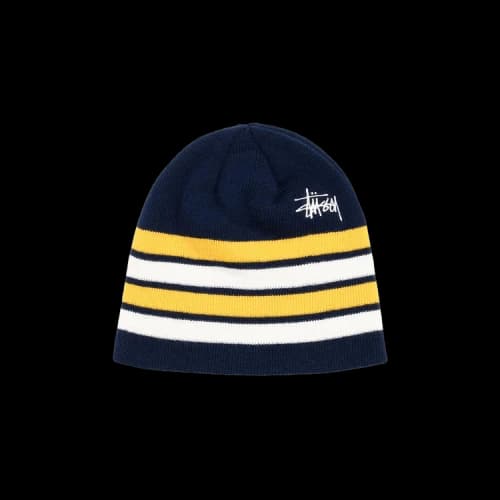 Stussy Skullcap Basic Striped 'Navy'