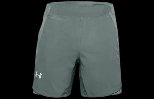 Under Armour Qualifier SpeedPocket 7 inch Shorts 'Green'
